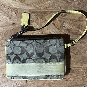 Coach small wristlet